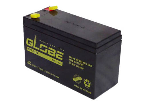 Bình ắc quy Globe 12V7.5Ah