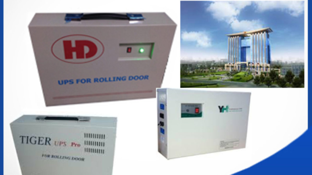 Phân phối lắp đặt UPS cửa cuốn tại Bình Dương