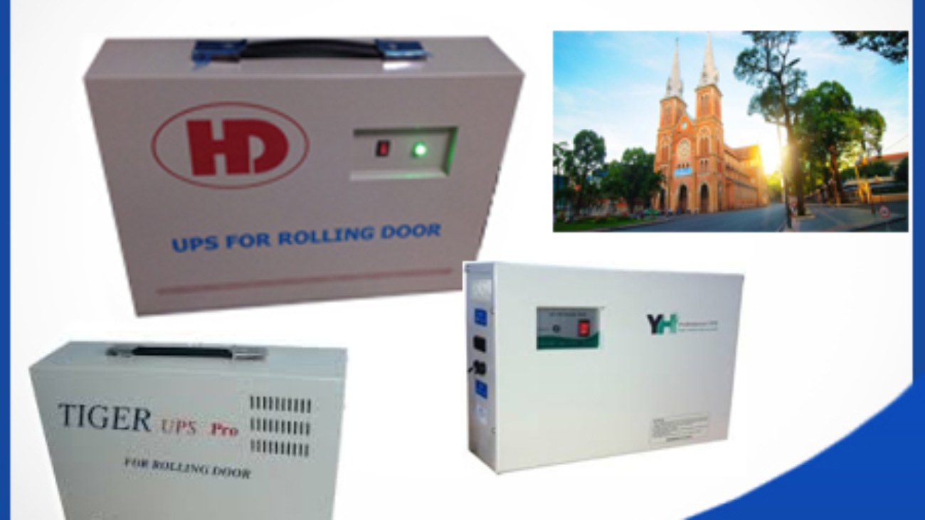 Phân phối lắp đặt UPS cửa cuốn tại TPHCM