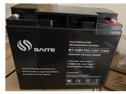 binh acquy saite 12v17ah
