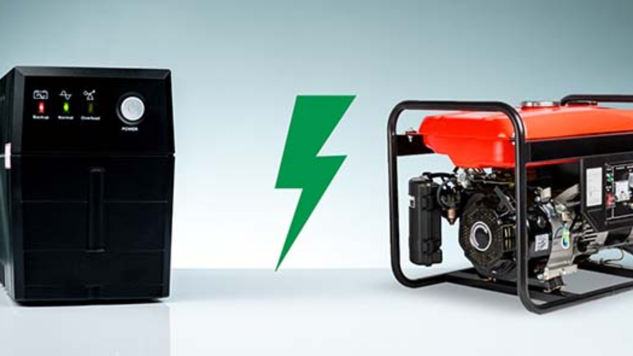 su khac nhau giua may phat dien va ups