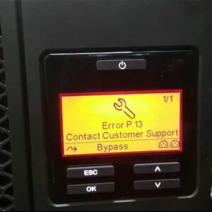 ups apc error p13