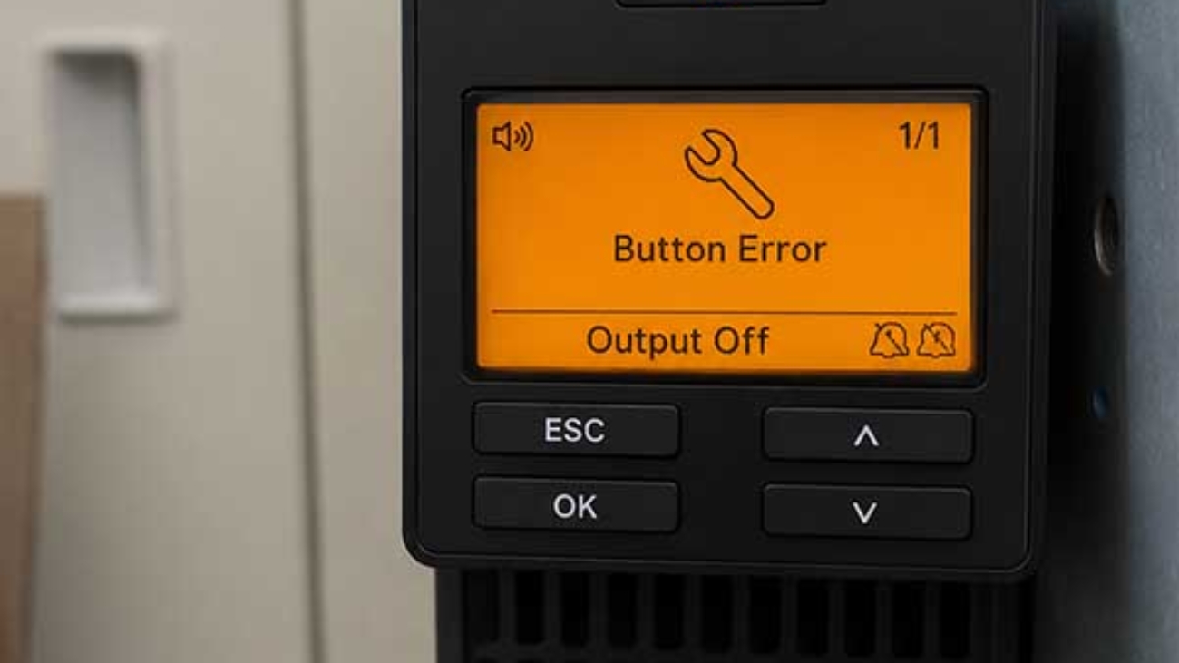 ups apc loi button error