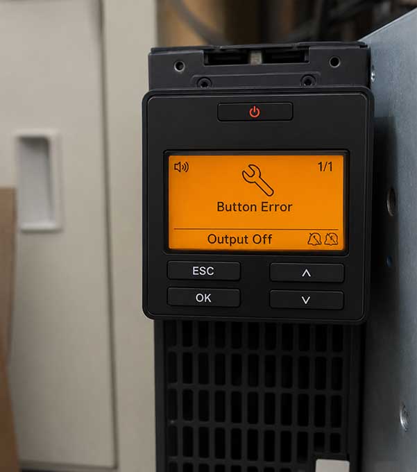 ups apc loi button error