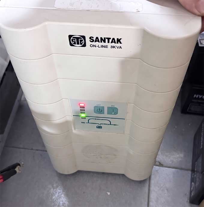 ups santak c3k online fault 1-5